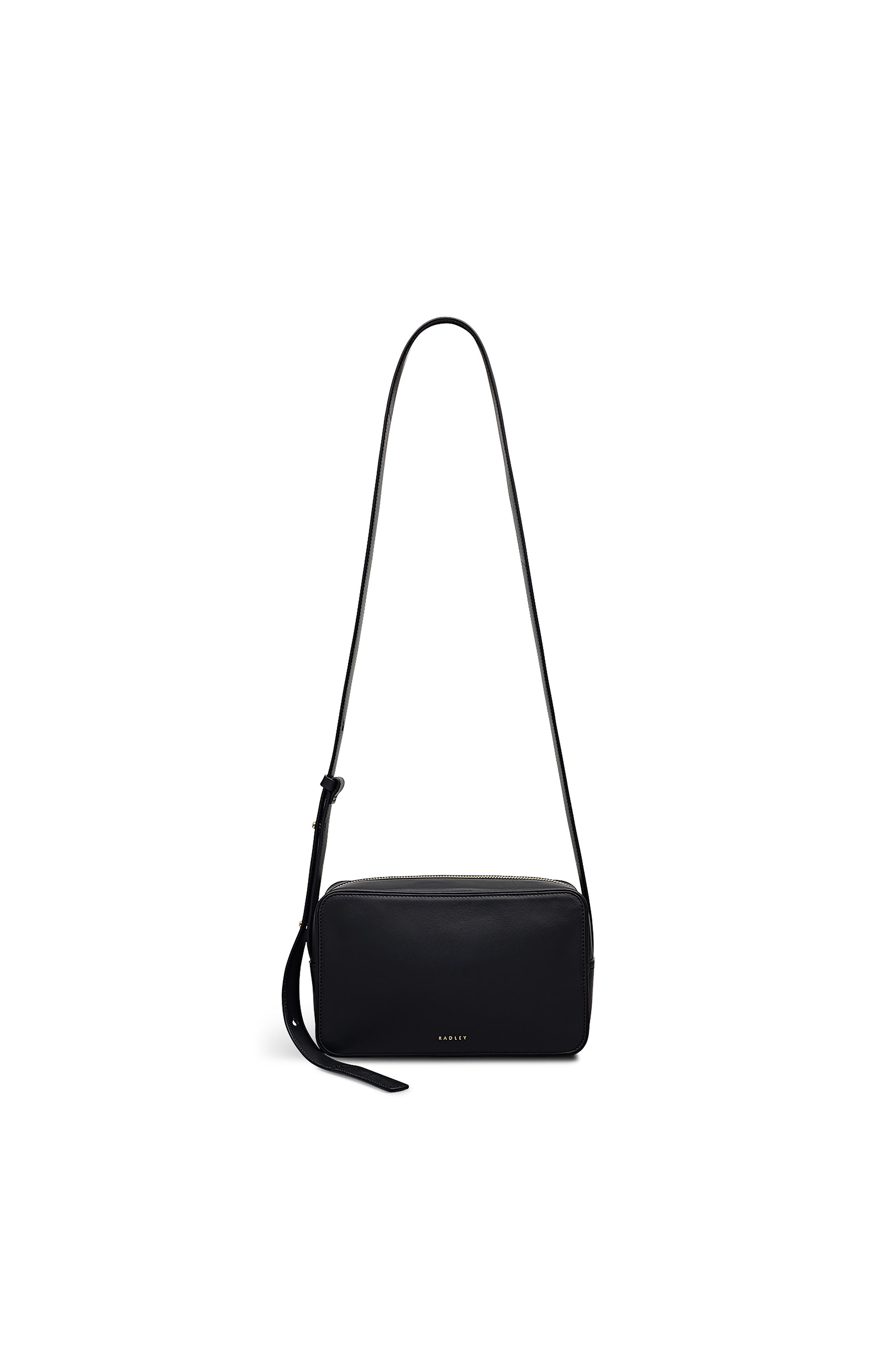 Radley Duchess Close Small Ziptop Crossbody Bag, Main, color, Black