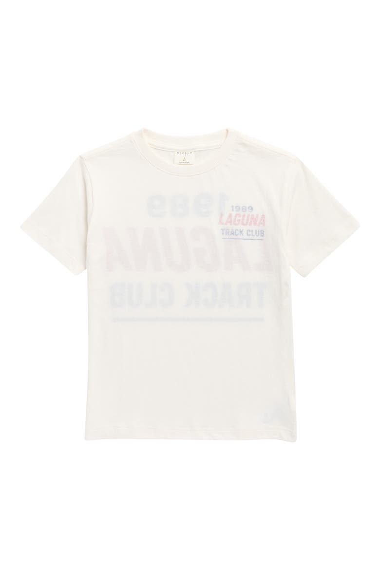 Kids' Laguna Track Club Cotton Graphic T-Shirt, Main, color, OFF WHITE