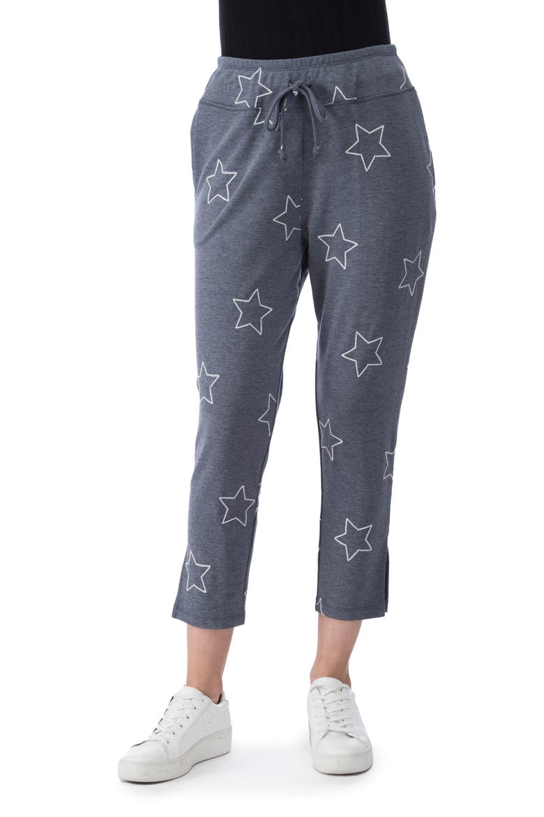 Pascale French Terry Crop Pants, Main, color, NAVY STAR