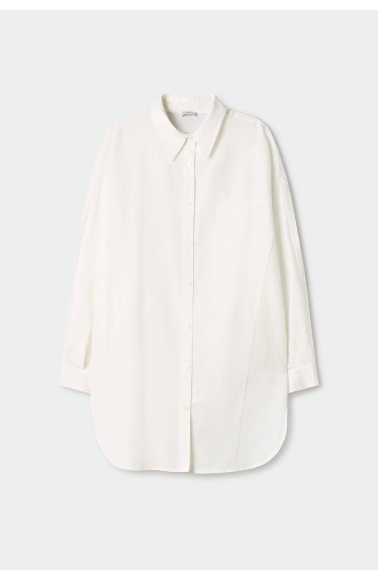 SILK LAUNDRY Round Shirt, Main, color, White