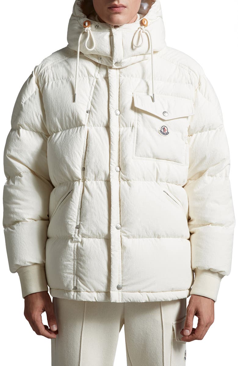 Moncler Karakorum Cotton Hooded Down Jacket, Main, color,