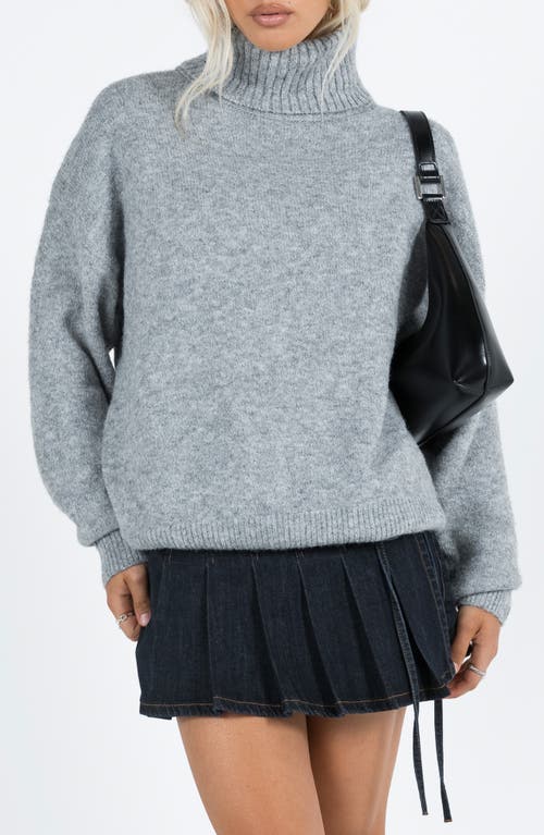 Princess Polly Oswin Turtleneck Sweater in Grey 