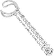 Lucy Quartermaine Art Deco Cuff And Stud With Chain