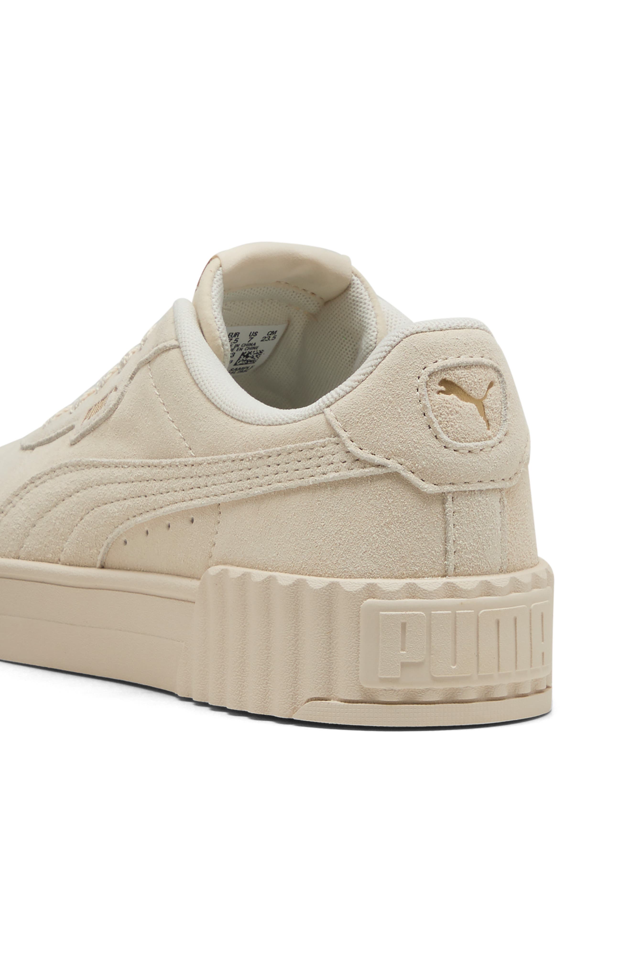 PUMA Carina 3.0 SD Sneaker, Alternate, color, Alpine Snow-Puma Gold