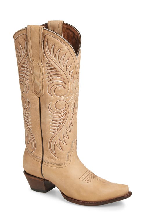 G Circle G Embroidered Western Boot In Brown