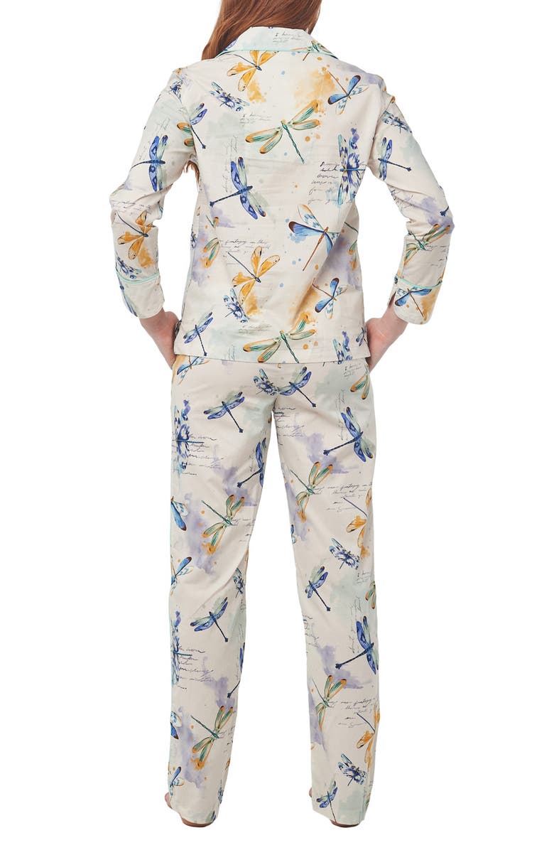 The Lazy Poet Emma Dragonflies Cotton Pajamas, Alternate, color, 