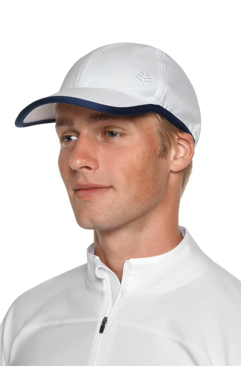 Coolibar Swim & Sports Cap - UPF 50+ Sun Protection - Wave Rider, Alternate, color, White