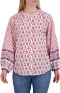 Lucky Brand Border Print Button-Up Shirt