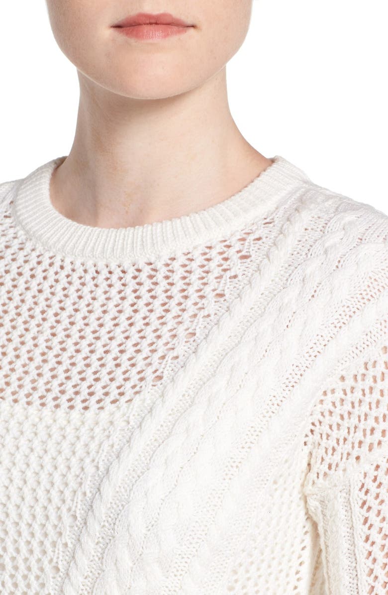 PAIGE Amory Open Knit Sweater, Alternate, color,