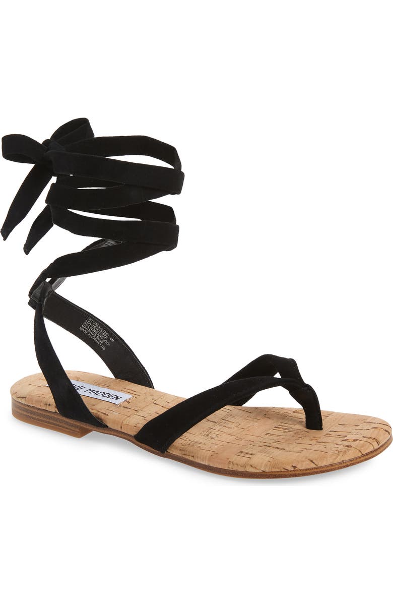 Steve Madden Tayla Ankle Tie Sandal, Main, color,