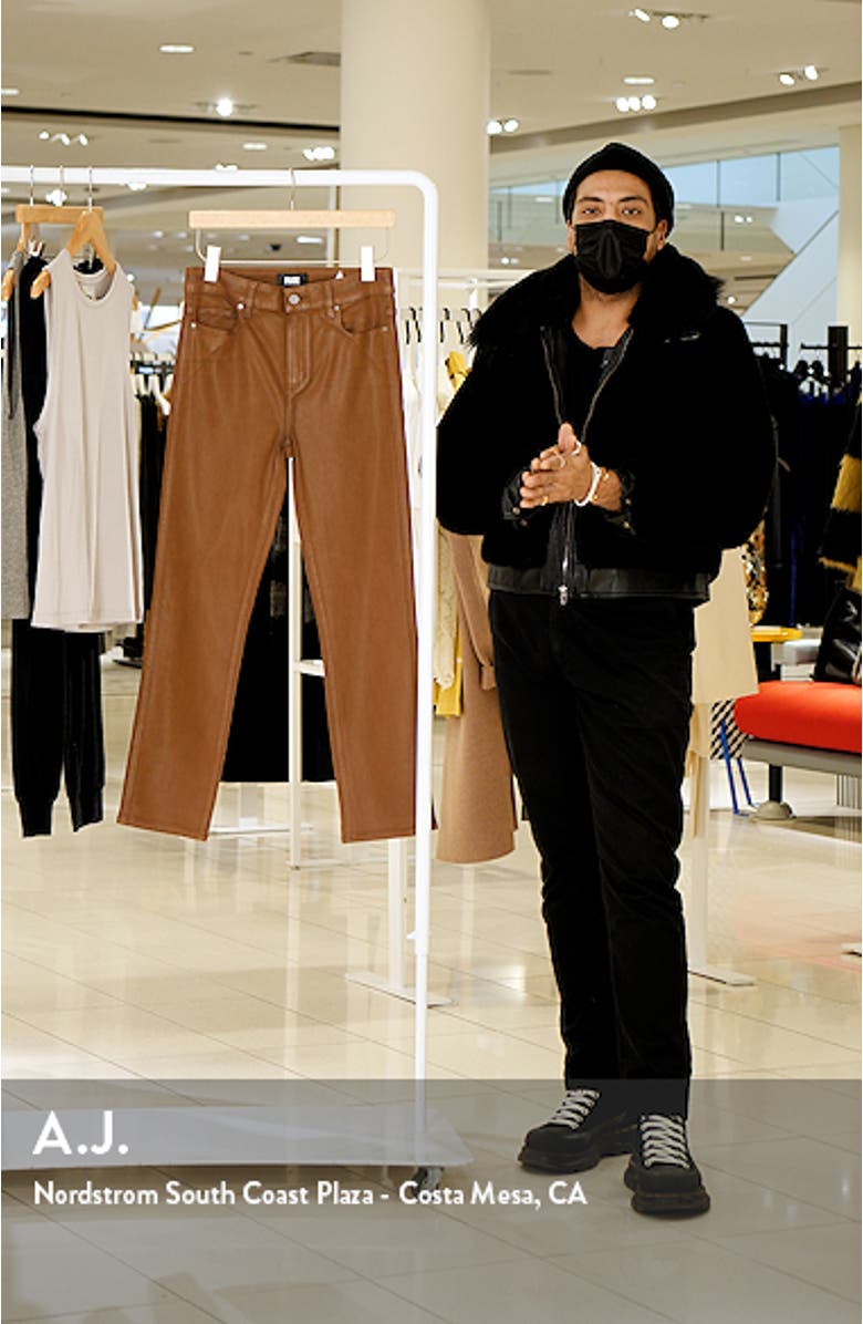 Cindy Coated High Waist Ankle Straight Leg Jeans, sales video thumbnail