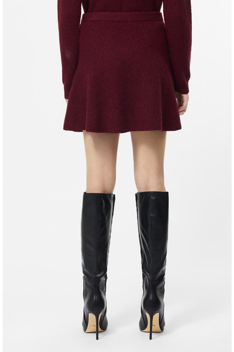Vhari Sweater Miniskirt, Alternate, color, CABERNET