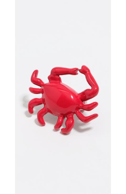 Enamel Crab Ring