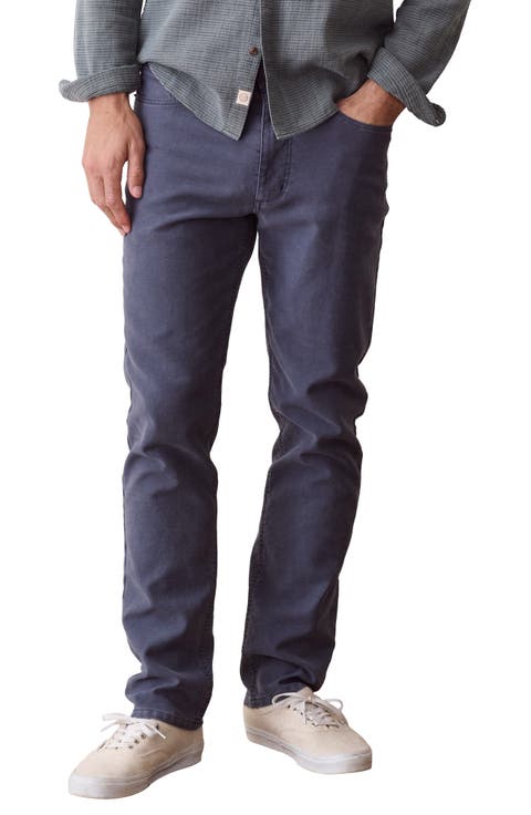 Flex Terry Slim Straight 5-Pocket Pants