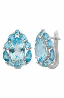 FZN Cubic Zirconia Lever-Back Earrings