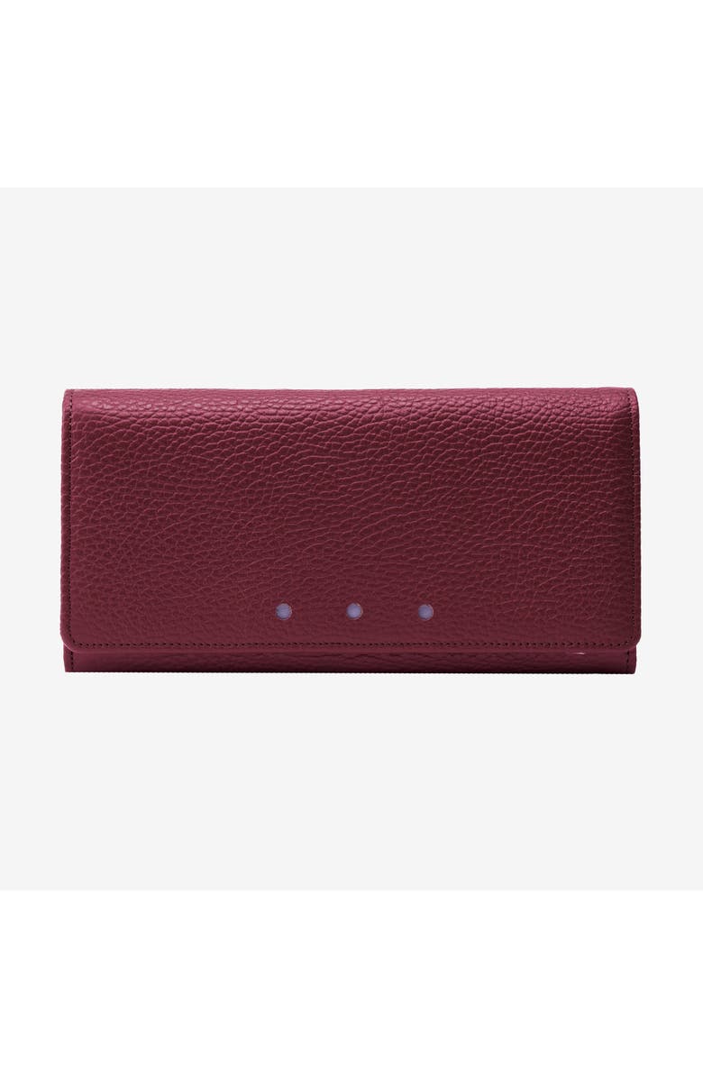 Tusk Ascot Flap Over Wallet, Alternate, color, Oxblood