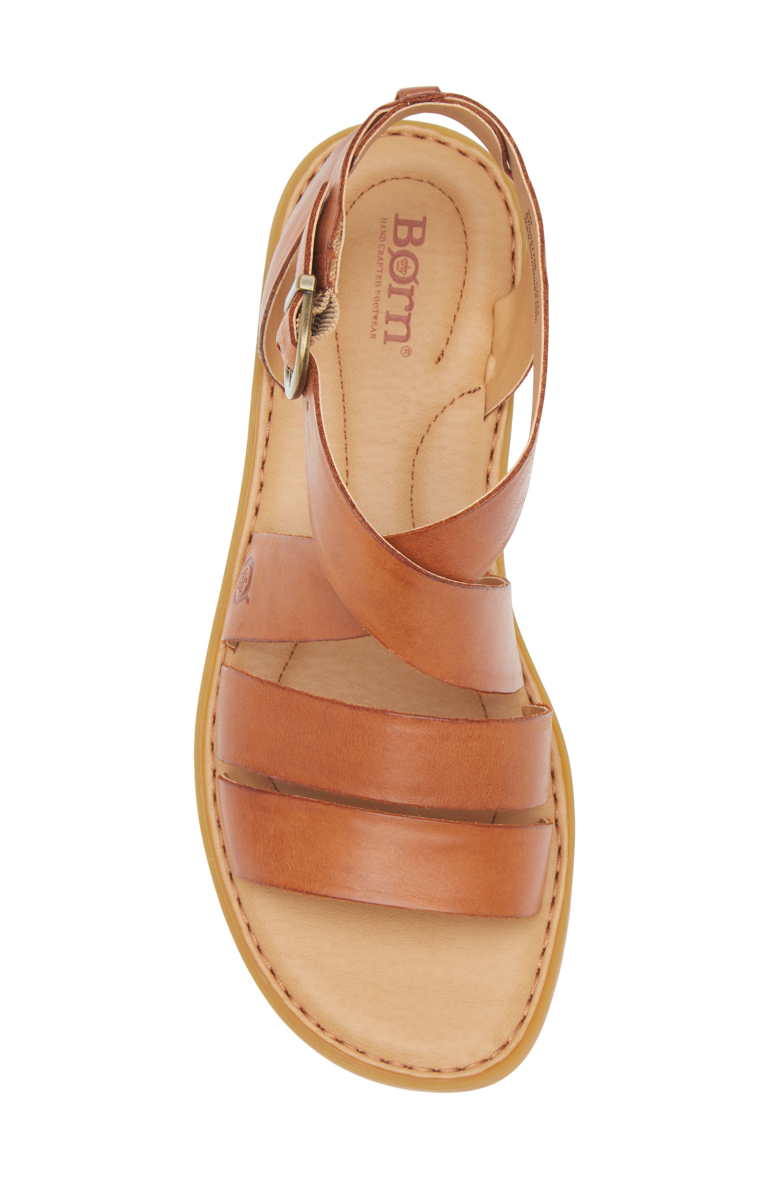 Børn Imogen Ankle Strap Sandal, Alternate, color, Brown Leather