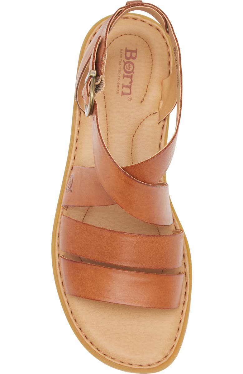 Børn Imogen Ankle Strap Sandal, Alternate, color, Brown Leather