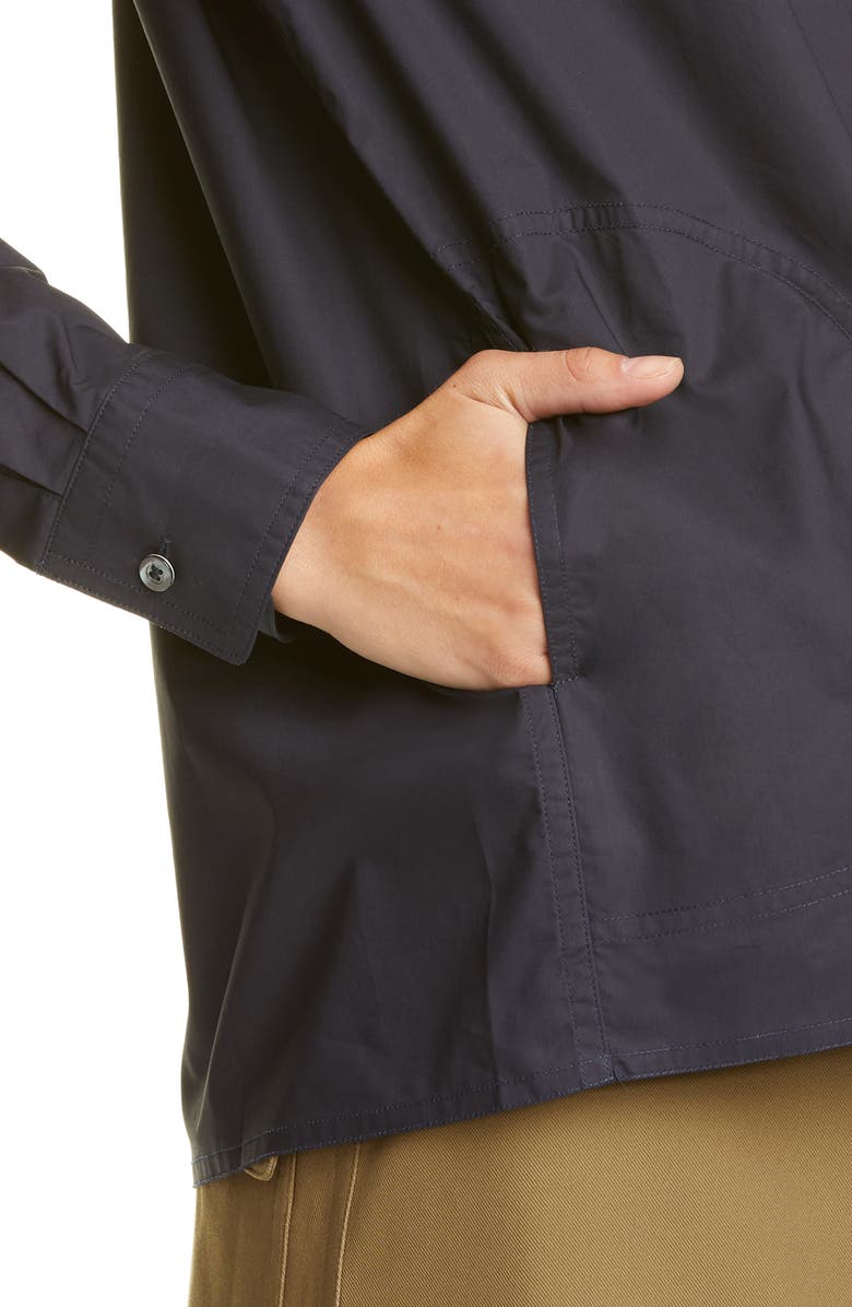 Sofie D'Hoore Pocket Detail Poplin Shirt, Alternate, color,
