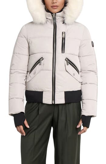 Noize Vic Heavyweight Bomber Jacket In White