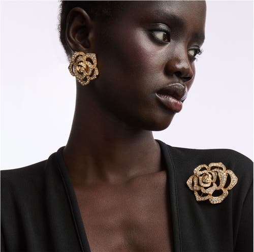 Susan Caplan 1990s Vintage Elizabeth Taylor Rose Brooch In Pink