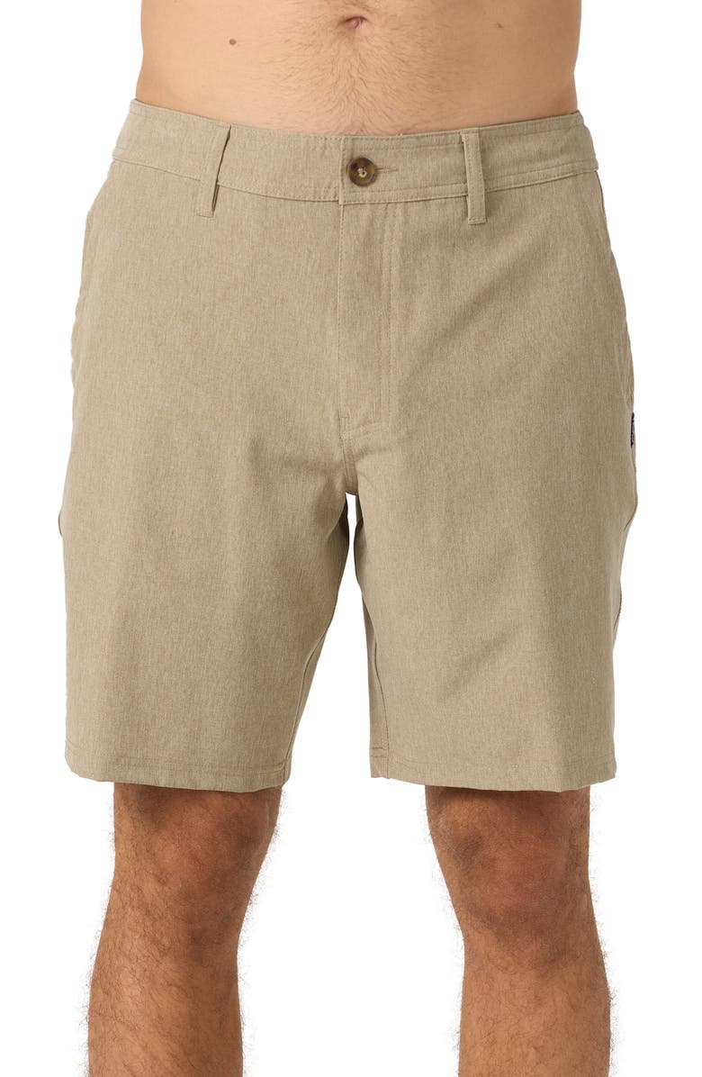 O'Neill Reserve Water Repellent Shorts, Main, color, Heather Khaki