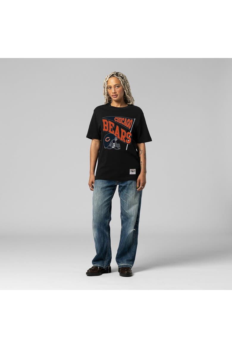 Women's Mitchell & Ness  Black Chicago Bears Team Dynamic Boyfriend T-Shirt, Alternate, color, Black