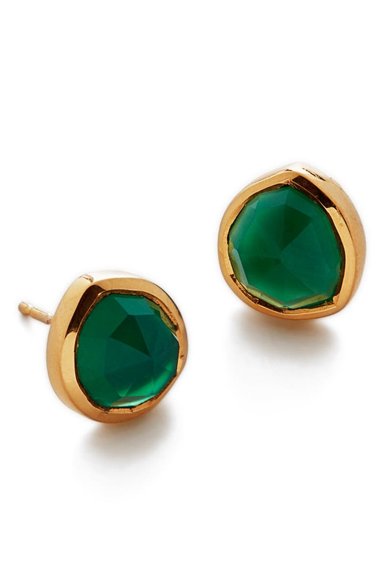 Monica Vinader Siren Semiprecious Stone Stud Earrings, Alternate, color, 