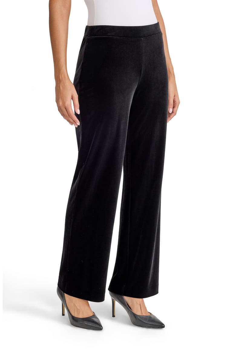 Stretch Wide Leg Pants, Alternate, color, BLACK