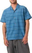 O'Neill Country Club Stripe Knit Camp Shirt
