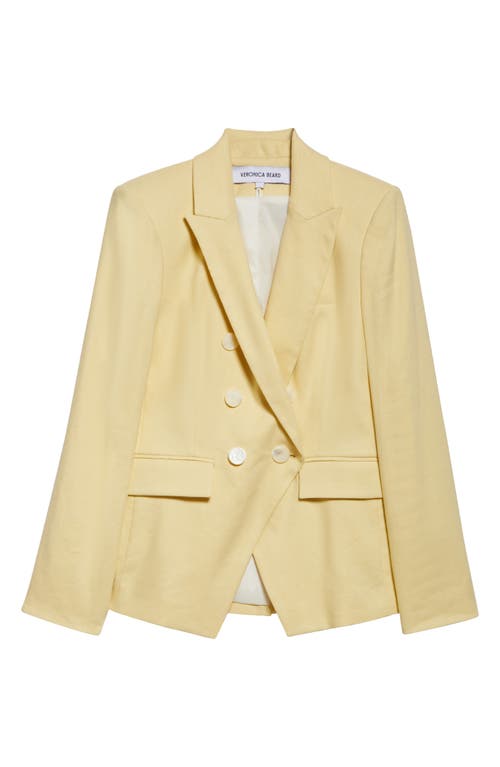 Veronica Beard Miller Stretch-linen Dickey Jacket In Brown