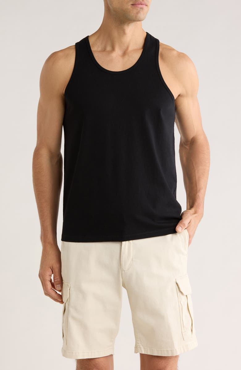 Abound Racerback Tank Top, Main, color, Black