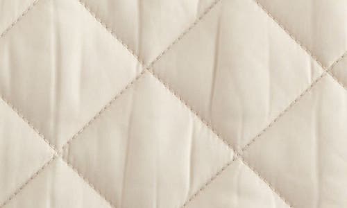 Nordstrom High Pile Fleece Collar Quilted Coat In Yellow