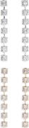 Tasha Set of 2 Crystal Linear Drop Earrings
