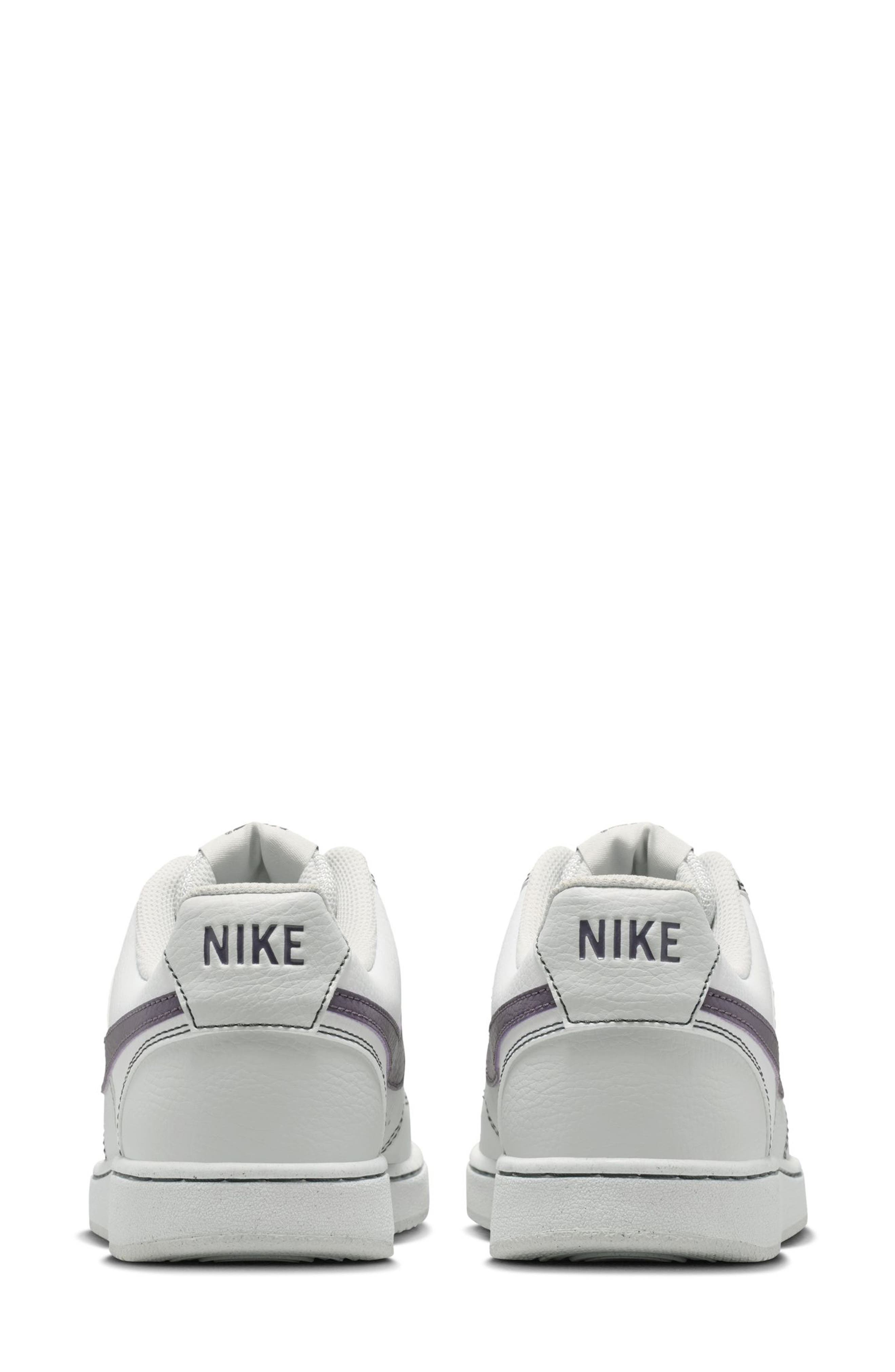 Nike Court Vision Low Sneaker, Alternate, color, Vast Grey/ Dark Raisin/ White