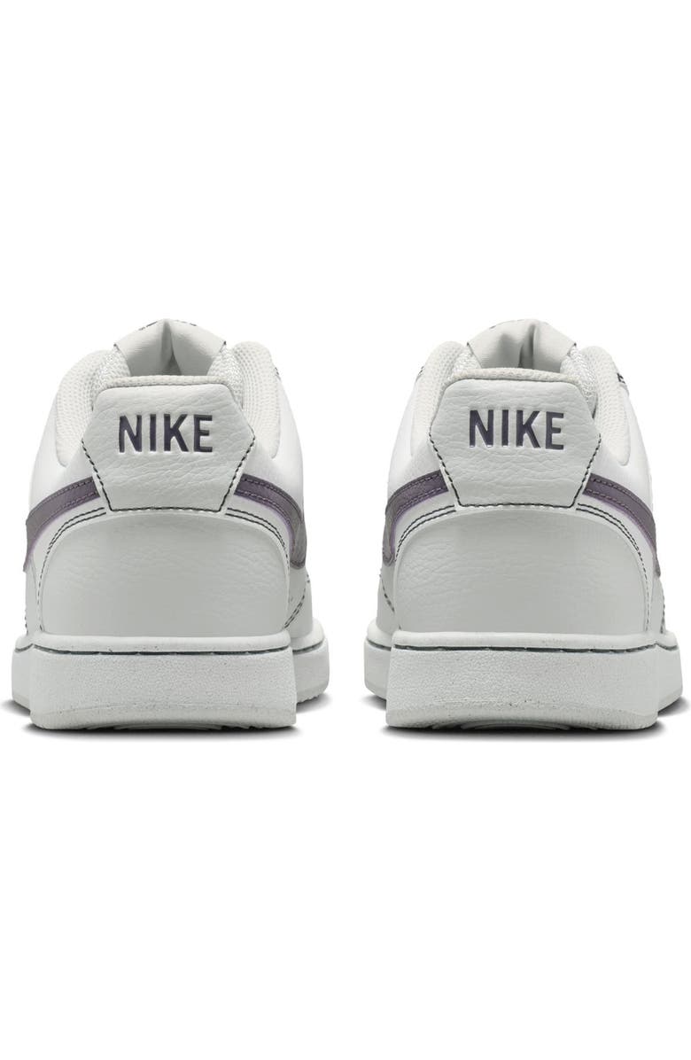Nike Court Vision Low Sneaker, Alternate, color, Vast Grey/ Dark Raisin/ White