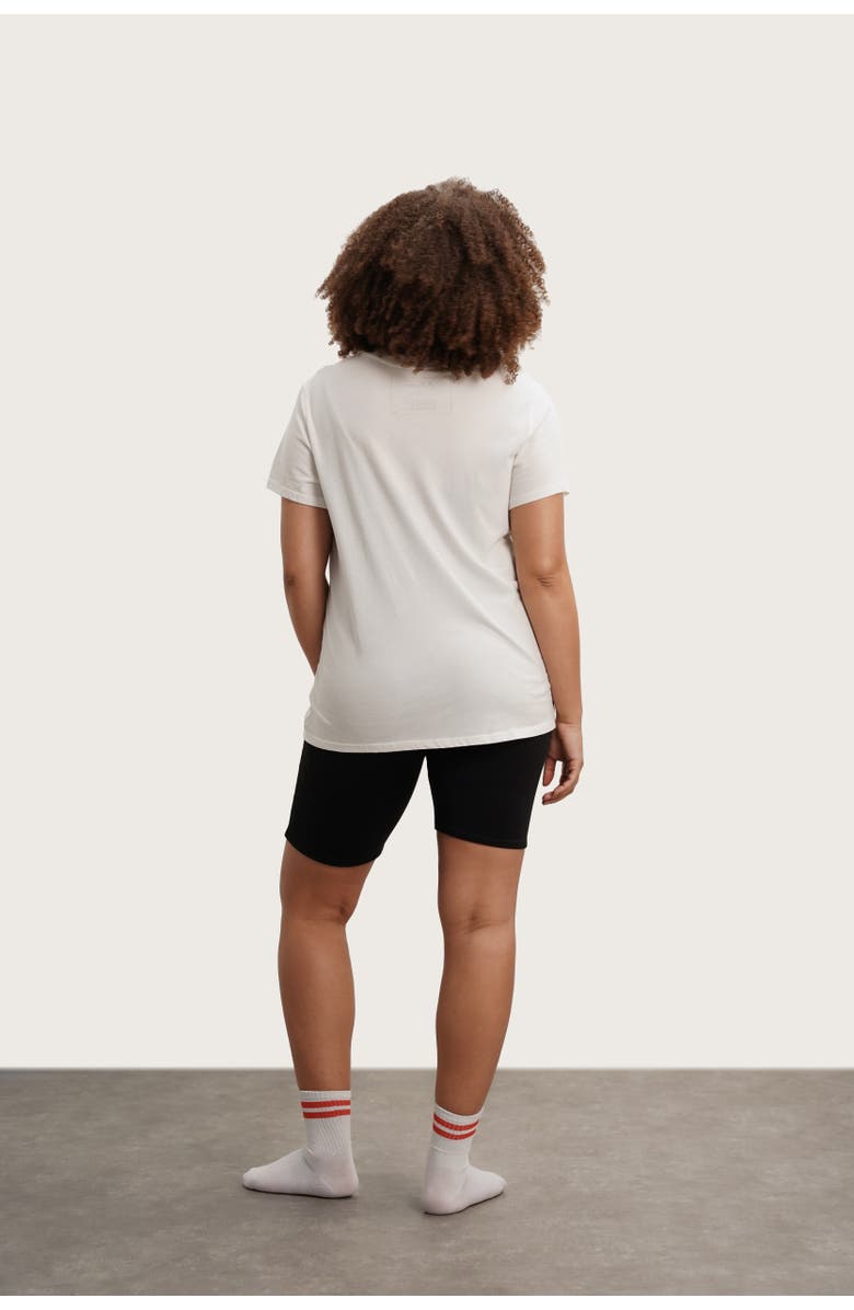 Nom Maternity The Groove Bowie Graphic Maternity Tee, Alternate, color, White