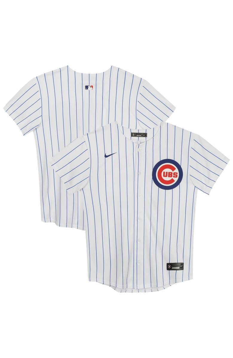 Nike Preschool Nike  White Chicago Cubs Home Game Jersey, Main, color, White
