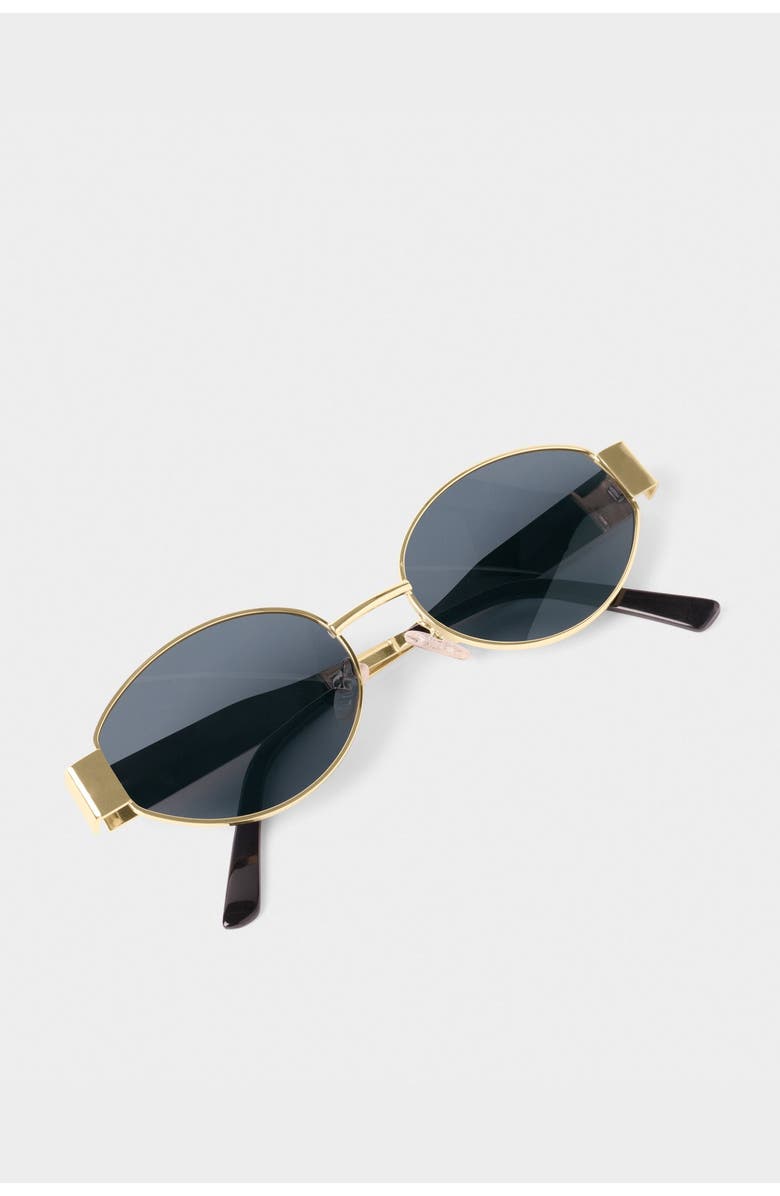 Katie Loxton Siena Sunglasses in Matte Gold, Alternate, color, Matte Gold