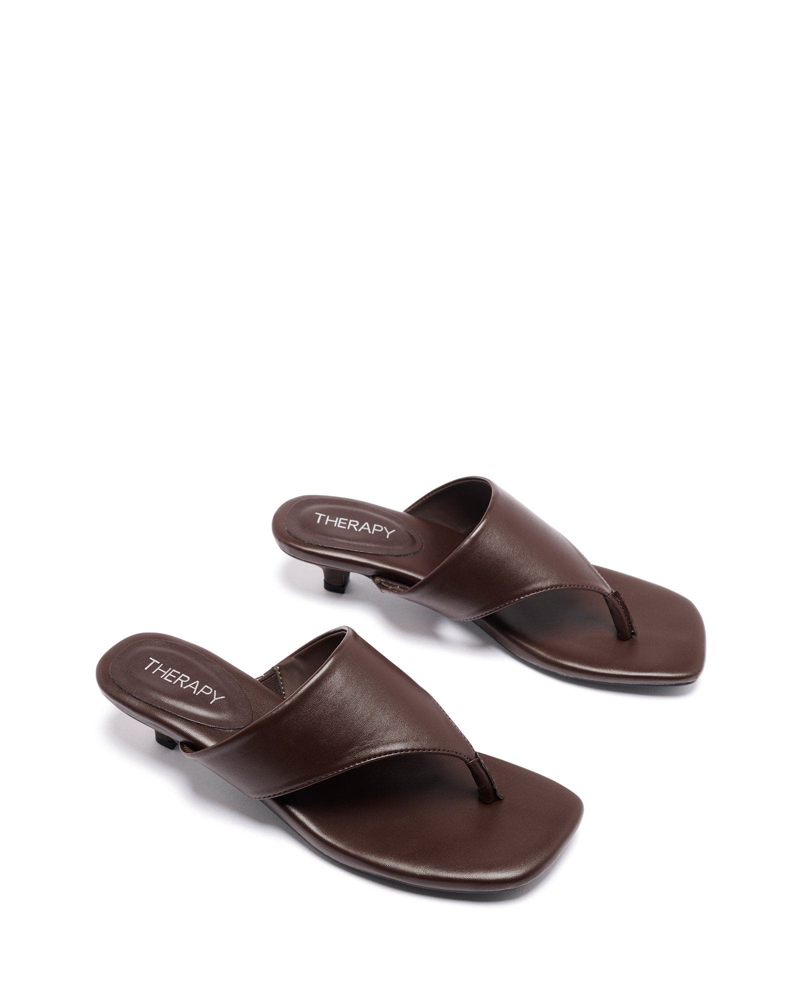 Hailey open square toe sandal, Alternate, color, Chocolate Smooth Pu