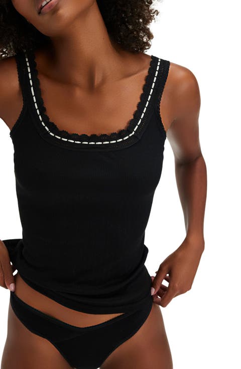 Only You Lace Trim Tank