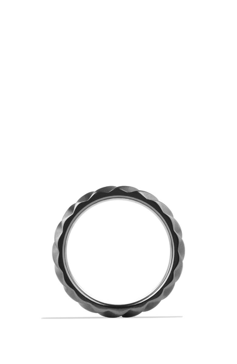 David Yurman Cable Band Ring in Titanium, Alternate, color,