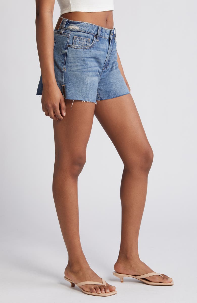 HIDDEN JEANS Mid Rise Denim Cutoff Shorts, Alternate, color,