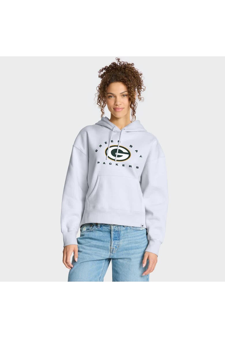 Women's Fanatics White Green Bay Packers Eligible Receiver Legacy Pullover Hoodie, Main, color, White