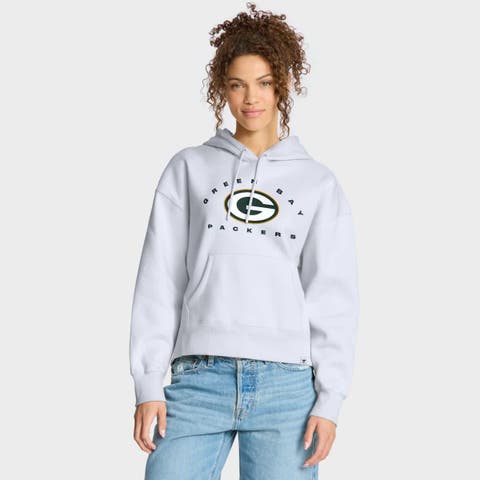 Women
s Fanatics White Green Bay Packers Eligible Receiver Legacy Pullover Hoodie