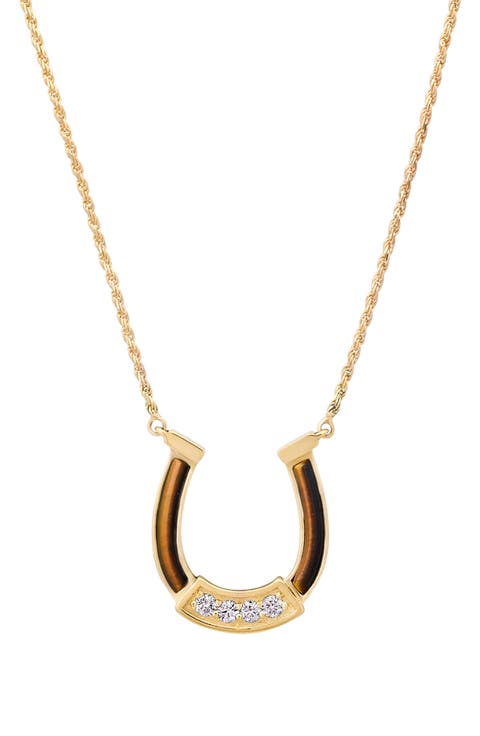 Horseshoe Pendant Necklace