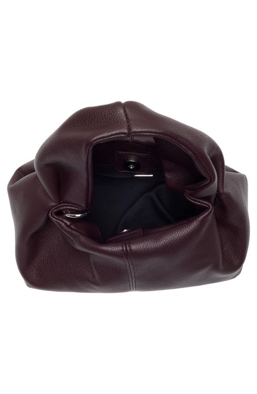 Bcbg Mini Pleated Top Handle Bag In Burgundy