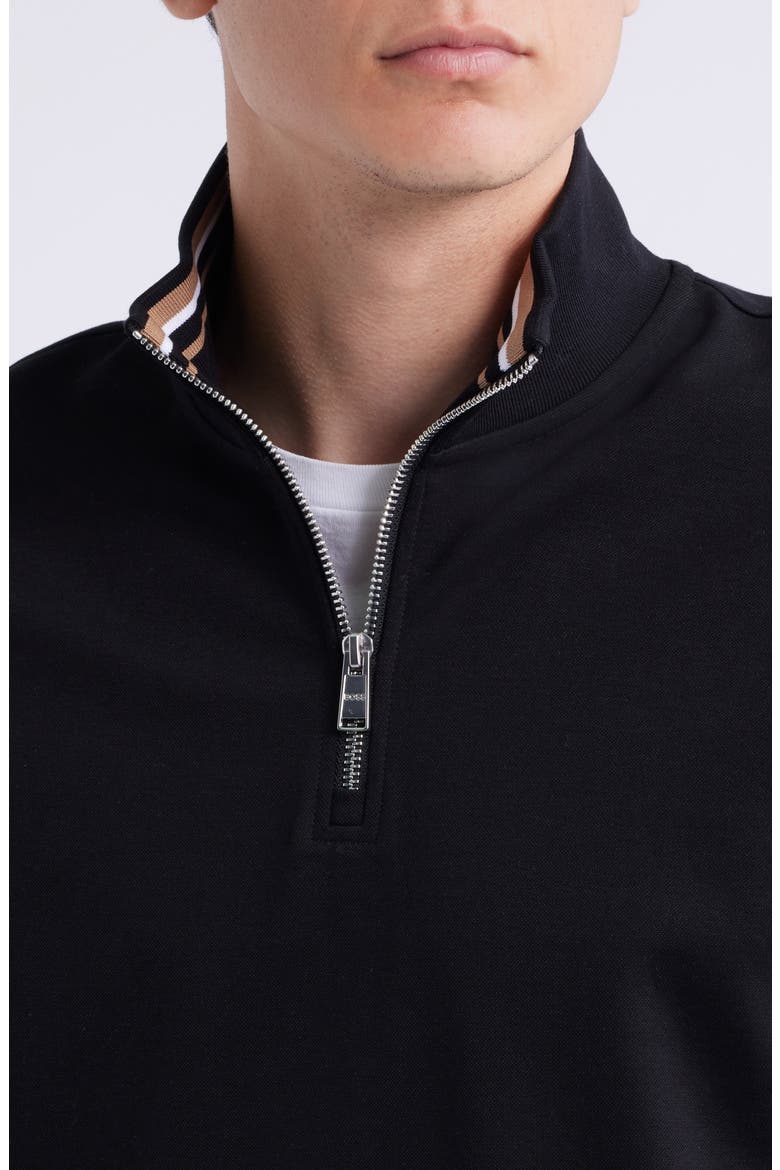 Stimmann Half Zip Top, Alternate, color, BLACK