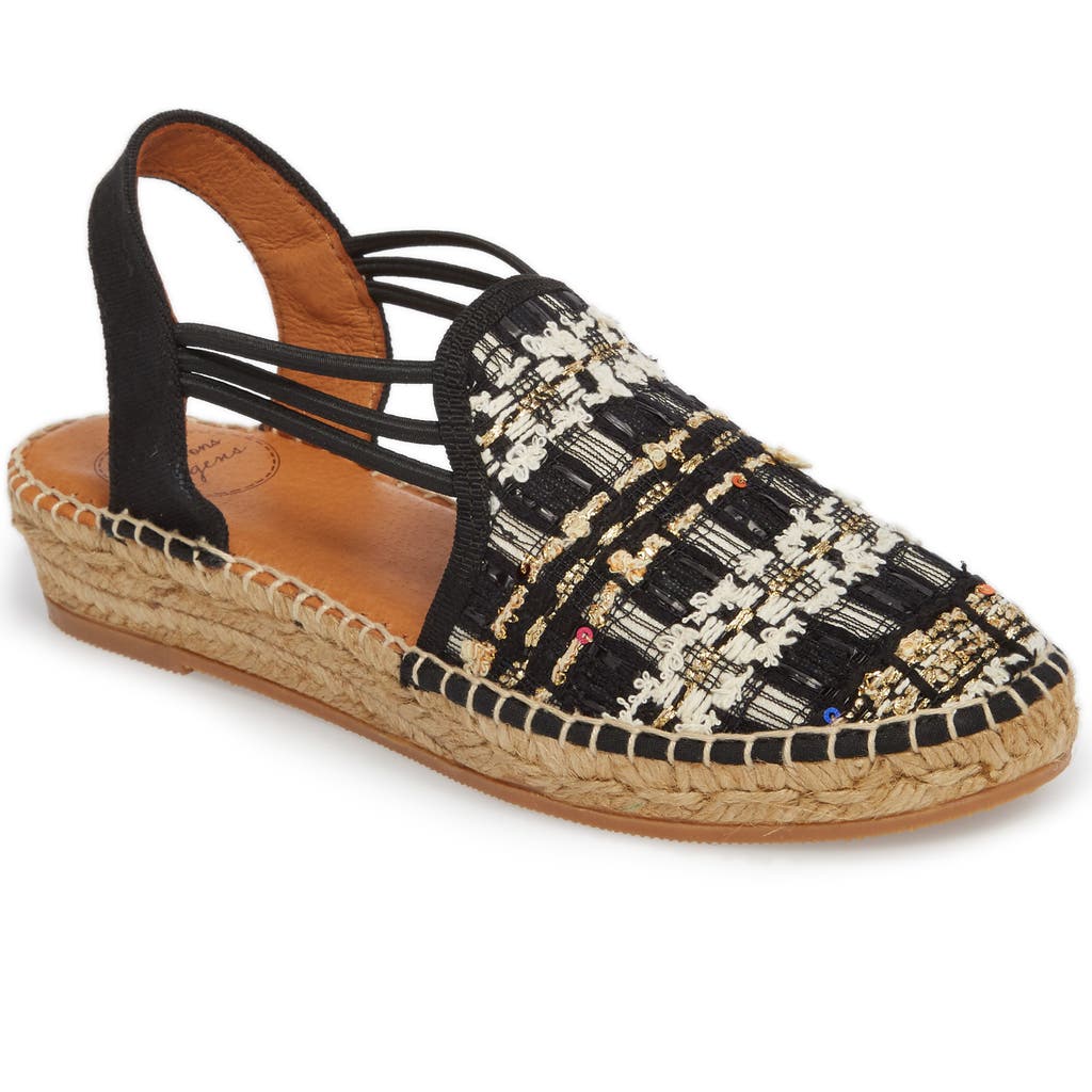 Toni Pons 'Noa' Espadrille Sandal in Black Embellished  product