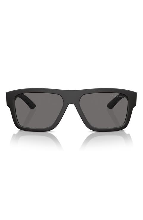 56mm Square Sunglasses